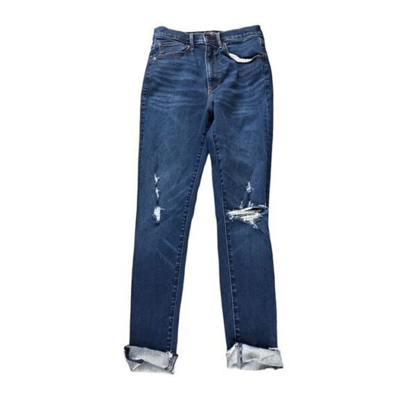 Abercrombie & Fitch Ultra High Rise Super Skinny Dark Wash Jeans - Picture 1 of 10